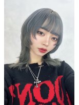 アマトウキョウ アユンチェ(AMA TOKYO×AYUNCHE) ハイトーンブルーグレー×ミディアムウルフレイヤー