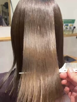 ツツイ(tsutsui)の写真/質感再生カラーと相性抜群◎ダメージレスで、まるでシルクのような艶のあるしなやかな髪へ![北長瀬/問屋町]