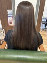 ヘアーズ マーブル(hairs MARBLE) 艶やかにまとまるショコラブラウンストレート