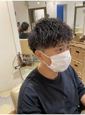 サーフカール/フェザーパーマ/刈り上げセンターパート/溝の口