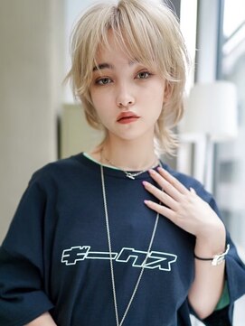 ギークス(GEEKS) 【GEEKS渋谷】抜きっぱなしブロンド/レイヤー/ホワイトブリーチ