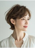 軽やか丸みの大人ショート