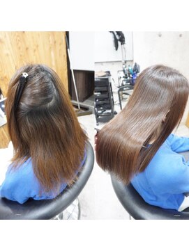 ヘアテリア リュウ 大塚(hair teria ryu) 縮毛矯正/髪質改善縮毛矯正/前髪縮毛矯正/表面ハーフ矯正