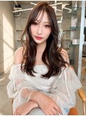 岡山レイヤーカット20代30代髪質改善ブラウンフェアリーレイヤー