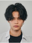 渋谷メンズパーマフェザーパーマシャドウパーマセンターパート
