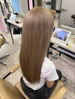 アジールヘア 所沢プロペ通り店(agir hair) ミルクティーベージュ ブリーチカラー