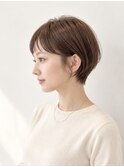 ナチュラル丸みショート♪
