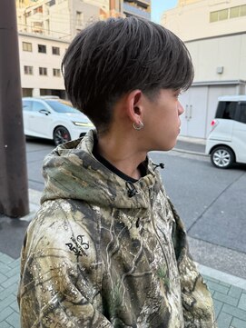 chica men's グレージュカラー/センターパート