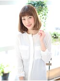 【sarah 銀座】透明感のサラサラストレートと短めバング