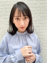 ソワリー 栄(THOiRY)&nbsp;THOiRY【女性らしい柔らかヘア】肩上でつくる外ハネミディ