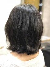 クシュ 所沢東口店(kusyu...)&nbsp;ミントグリーンホワイティアッシュ×ウルフボブ×くせ毛ショート