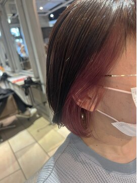 シャンティー 東戸塚店(Shanti) ピンクレッド系インナーカラー