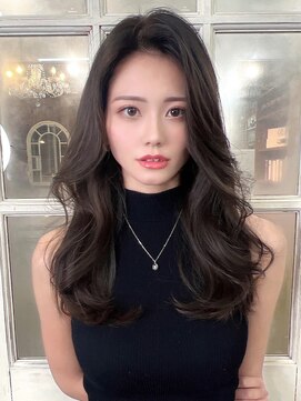 アリュウル 表参道(ALLURE) ★韓国くびれロング デジタルパーマ 暗髪 黒髪 グレージュ◎千葉