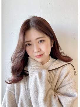 リトバイプティパ(Lit by petit-pas) 顔まわりカット×pink brown