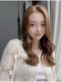 韓国前髪オルチャンヘア×ミルクチョコレートシルキーベージュ