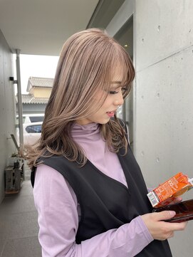 アチーブ ヘア デザイン(achieve hair design) 透明感×立体感20代30代40代大人可愛い☆ミルクティーベージュ