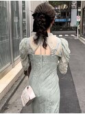 ポニーテールヘアセット