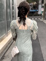 ポニーテールヘアセット