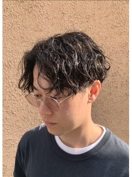 メンズフィール 南森町(MENS FEEL) スペインカール/スパイキーショート/ブルーブラック/南森町