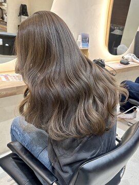 ヒビヲ(HIBIO) 脱白髪染めハイライトカラー大人ベージュカラー艶カラー30代40代