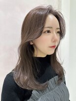 ロイ(Roi) 韓国ヘアレイヤースタイルミルクティベージュ20代/30代/40代