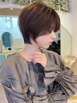 ロンド ストラーダ 心斎橋(Lond strada)&nbsp;ショート×ハイライト白髪ぼかし×シアーカラー[心斎橋]