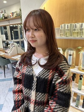 ロンド パルティール 大宮(Lond partir) レイヤースタイル×オレンジブラウンカラー