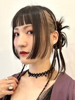 カムジーヘッドカミノウラ(COMEGHEAD KAMINOURA) インナーカラーブリーチダブルカラーケアブリーチ顔周りレイヤー