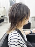 軽めミディアムウルフ