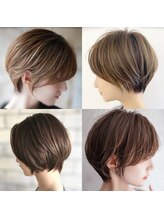 裏打ちされた技術でショートヘアのシルエットとカラーやハイライトでオシャレで綺麗なスタイルに［川口］