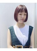 ラベンダーpinkボブ