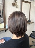 白髪ぼかしハイライト ケアブリーチ 宇都宮