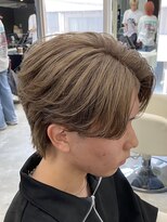 エデアンルクラ 下通(EDEAN Leclat)&nbsp;熊本メンズカラー ハイトーン ミルクティー MEN'S HAIR