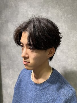 曲がる縮毛矯正専門店 バイ レイズ 名駅(曲がる縮毛矯正専門店 by RAYS) ニュアンスパーマ襟足あり センターパート K