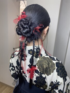 ロベリア(Lovelia) ヘアセット/黒髪/モード/かっこいい/アップ