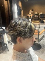 スウェル 柏店(Swell)&nbsp;フェザーパーマ ×金メッシュ