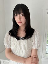 ロンドアベニール 北千住(Lond avenir)&nbsp;オリーブグレー/レイヤーカット/黒髪/マロンベージュ/北千住