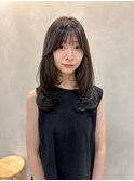 黒髪/小顔/クラゲヘアー/オリーブグレー/ココアベージュ/渋谷