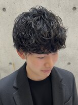 フィッティ 横須賀中央店(fiti)&nbsp;シャドウパーマ メンズマッシュ アッシュブラック