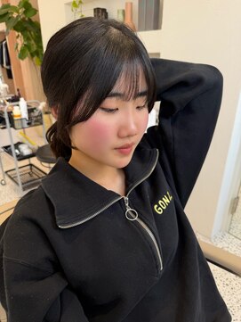 オン キャナルシティ博多前店(on) 【中里恵梨】顔まわり/顔周りカット/前髪/ロング/10代