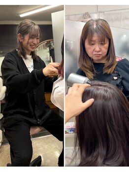 アルファ アトリエ エム フラワー(ALUFA atelier.M/Flower)の写真/経験豊富な女性スタイリストが多数在籍♪同性ならではの視点で大人女性の繊細なお悩みを解決します◎
