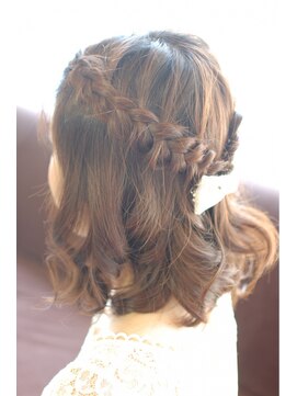 ラトリエコンタン(L´atelier Content) ハーフアップ・編み込み