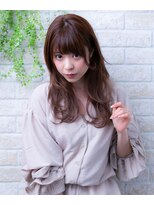 ヘアーアートシフォン 池袋西口店(Hair art chiffon) 大人かわいい/ハイライト/ベージュピンク/無造作カール