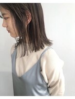 ノーム(norm) 切りっぱなしボブ/ベージュカラー