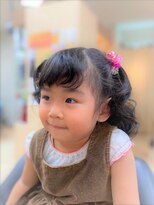 エリカ 美容室&nbsp;【キッズカット】ツインテールアレンジ　4歳Ver.
