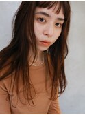 【清水】束間ミニバング/ニュアンスロング