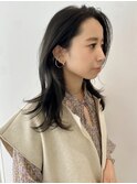 透け感グレーカラー♪ミディアム