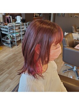 メルジュール(MelJour) ラベンダーピンク/インナーカラー/ミディアムレイヤー