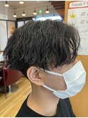 緩めパーマ