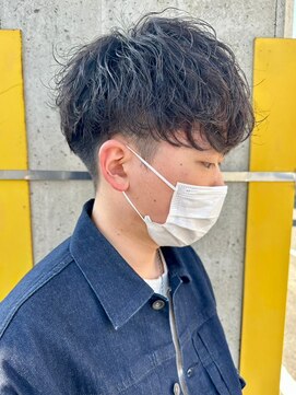 ニアウ 太田店(Niau) ツイストスパイラルパーママッシュメンズパーマ波巻きパーマ